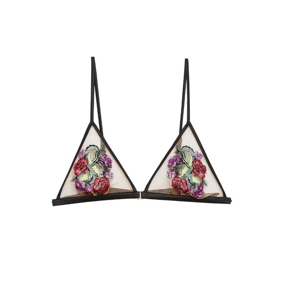 🩷FLEUR DU MAL DRAGON EMBROIDERY SHEER BRA - Picture 5 of 13